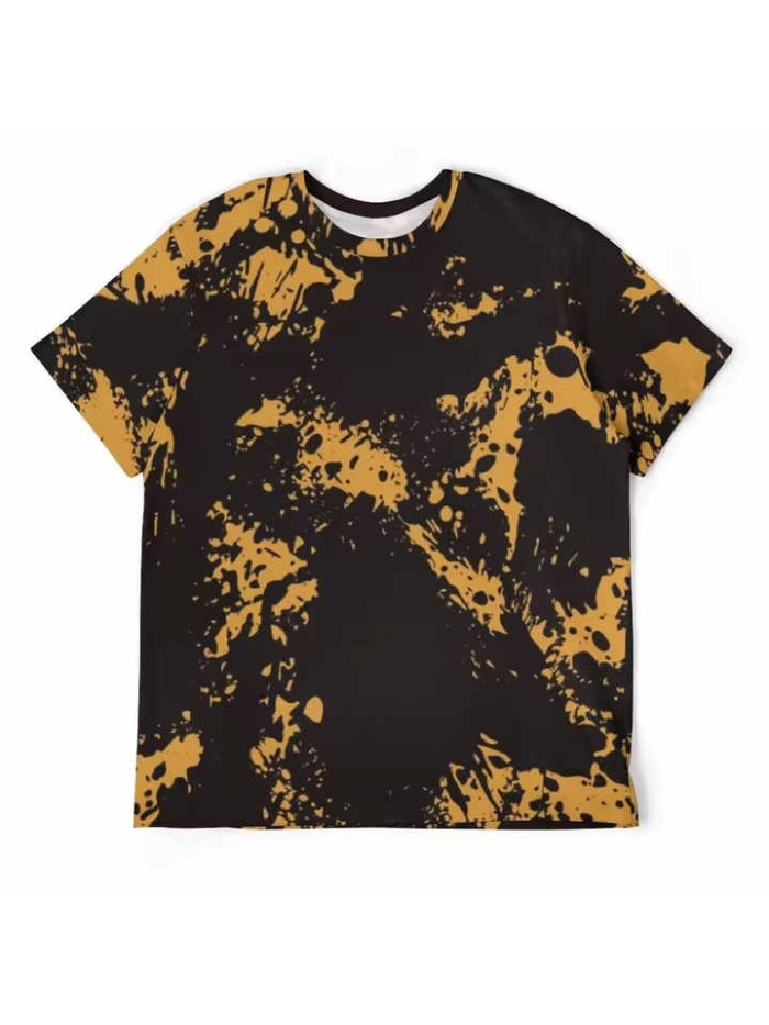 Men's T-shirt Top Quality 100% Cotton Short Sleeve Print Casual Loose Men T Shirt O-neck T-shirt Men Tee Shirts