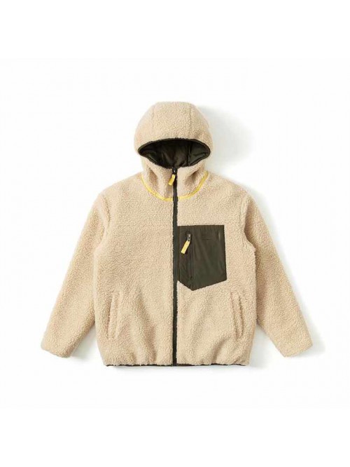 High Quality Men's Hooded Sherpa Pile Jacket Fashi...