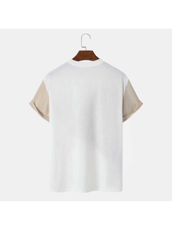 New Comfortable Men T-Shirts 100% Cotton Short Sleeve Any Color Design Plain Solid Color Men T-Shirts