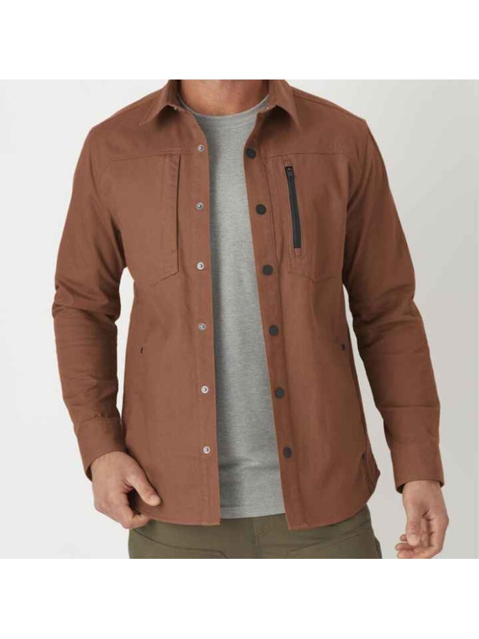 Men's Casual Shirt Jacket Lightweight Button-Up Jacket for Everyday Wear and Outdoor Activities