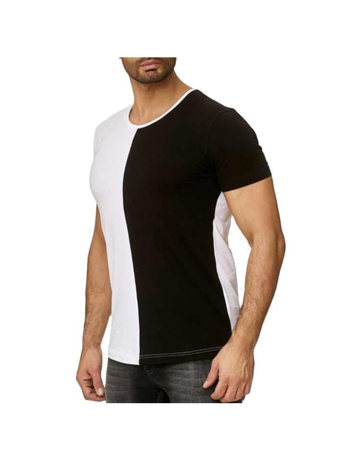 Bulk Breathable Cotton O Neck T Shirts Collar Short Sleeve Plain T Shirt for Men 100% Cotton Men O Neck T Shirts